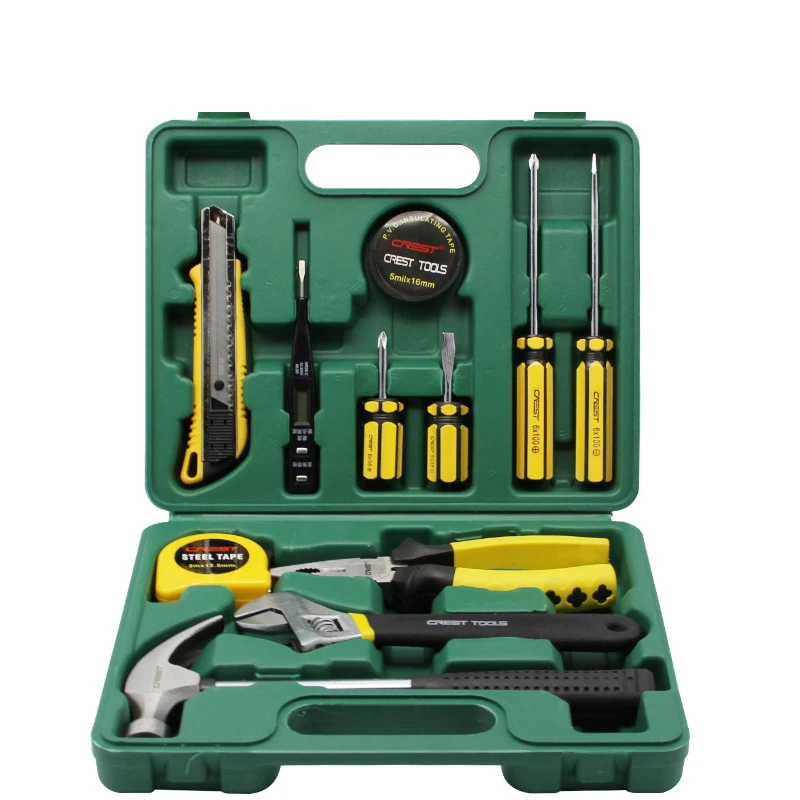 Chinese Manufacture Screwdriver hammer pliers Electrician pen knife ruler Set Hand Tool set