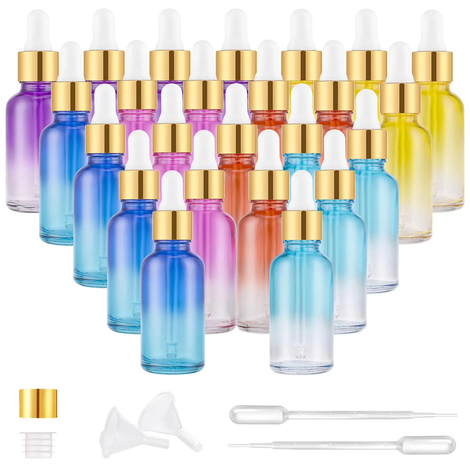 Essential oil bottle 5ml 10ml 15ml 20ml 30ml 50ml 100ml frosted Black White Glass Bottle with Calibrated Glass pipette