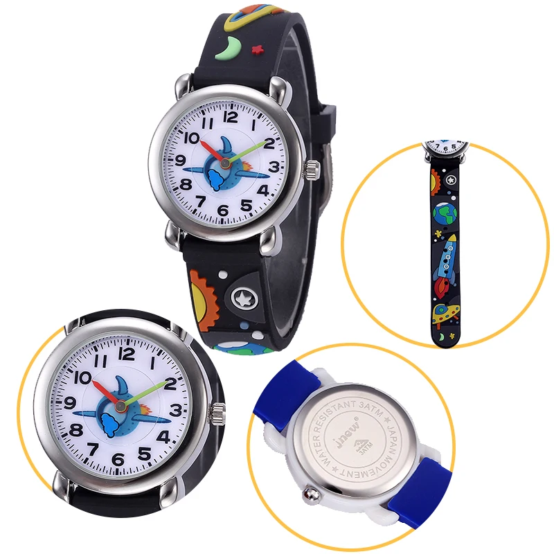 fashion planet universe cartoon themed cute kids watches 30m waterproof popular cartoon children watch sports oem quartz watch
