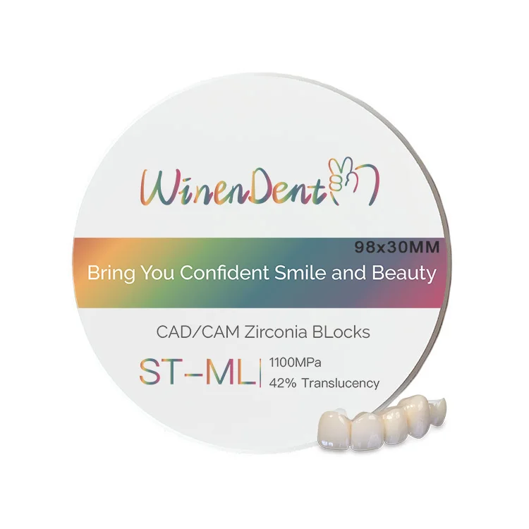 Dental 98mm 30mm ST-ML Winendent multilayer cad cam zirconia block zirkonzahn blank