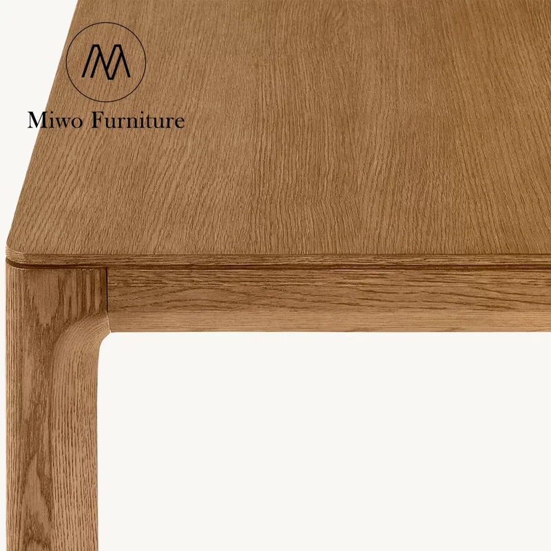 Luxury exquisite American wooden rectangle table set modern hotel villa house custom restaurant furniture banquet Dining table