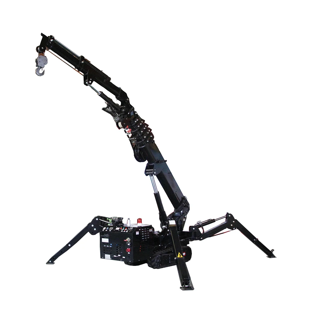 Spider Crane 1ton Spider Cranes 9 Meters Ground Lift Mini Folding Jib Crane 3 Ton For Construction Use