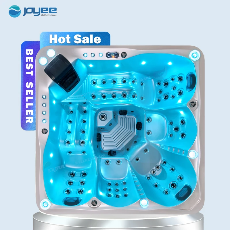 JOYEE Hydrorelax новый продукт Роскошная акриловая раковина гидромассажная Ванна на открытом воздухе спа с джакузи и праздничная Массажная