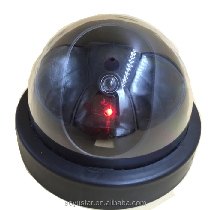 Good quality Fake Surveillance Security Camera Dummy Dome Camera with Flashing Red LED