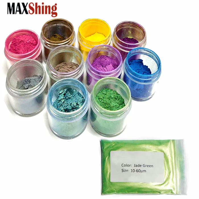 Оптовая продажа, 30 цветов, перламутровый пигмент, краситель на водной основе, порошок из слюды, пигменты
