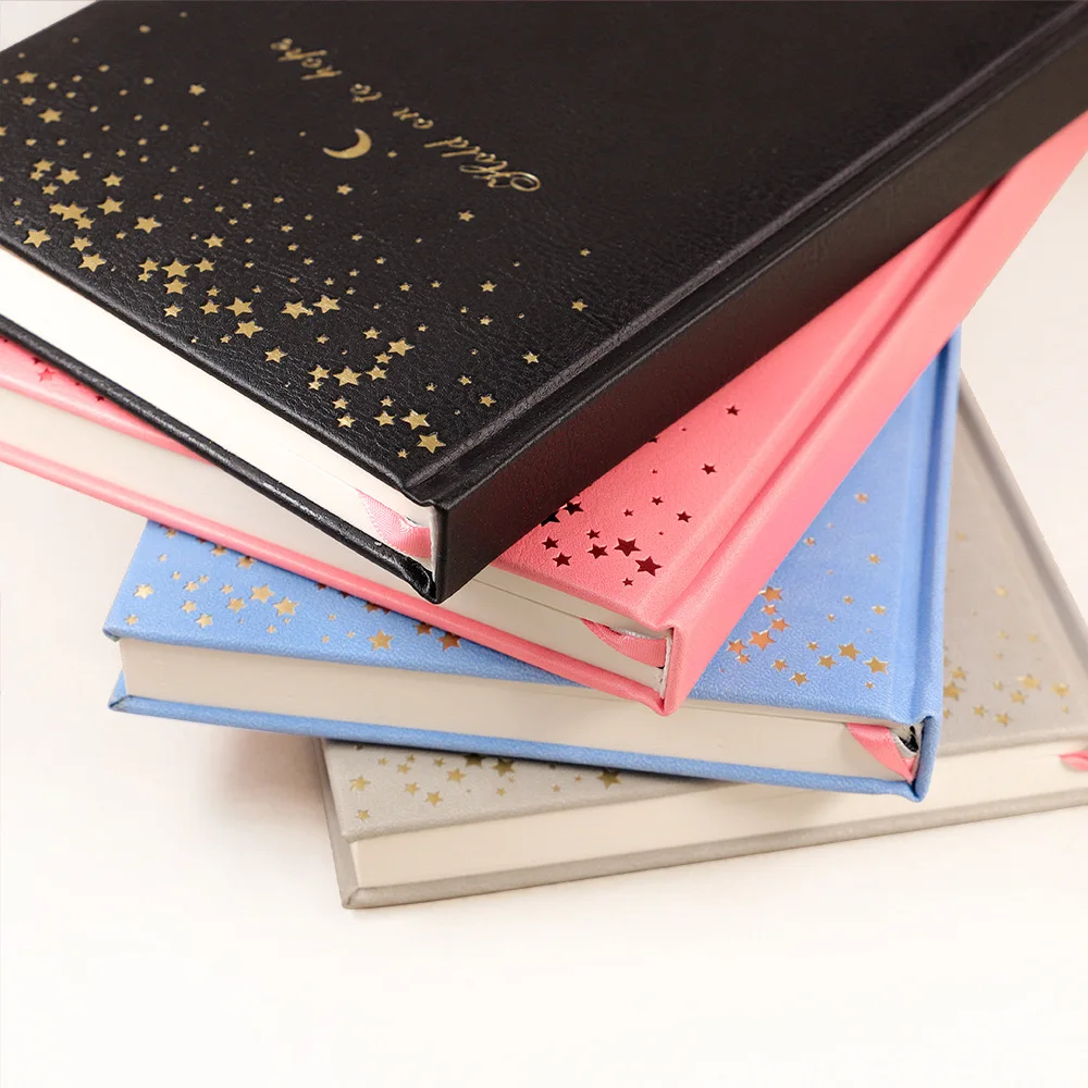 Personalized Hardcover Notebook Foil Stamping Journal Modern Diary Soft PU Cover Planner Journal Notebook