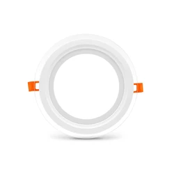 CE Europe single color temperature glass dimmable 3 inch ip44 6w 6 w backlit recessed led panel light