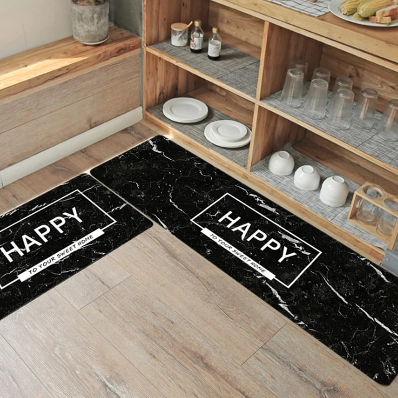 Non-Slip Kitchen Door Mat Set Kitchen Rugs PVC Anti Fatigue Floor Comfort Standing Mats