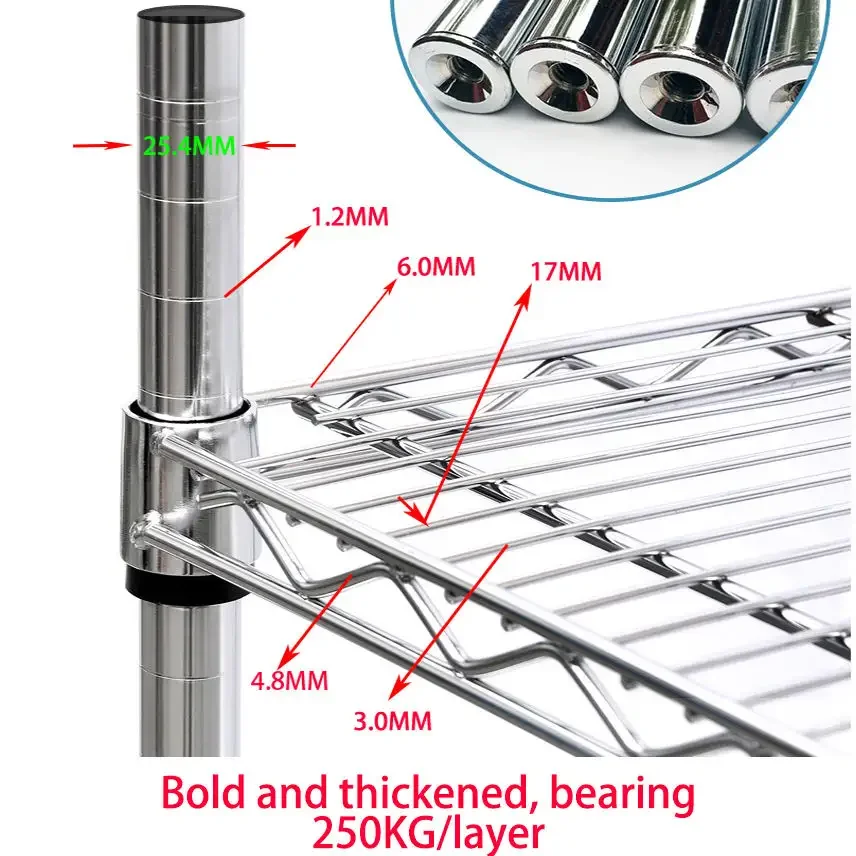 Heavy Duty Garage Shelf Epoxy Coated Freedom Assembly Wire Rack Shelving