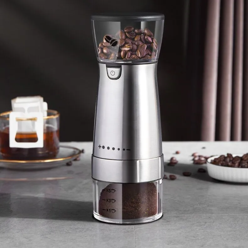 Easy Customization Electric Portable Burr USB Coffee Mill Machine Automatic Mini  Electronic Coffee Bean Grinder With Cable