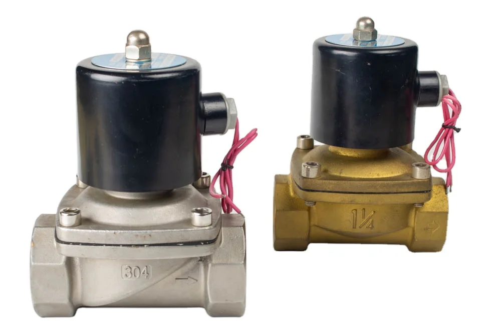 1/2 inch 2W160-15 2/2 Way Direct Acting Solenoid DC12V 24V AC 220V Brass Water Solenoid Valve