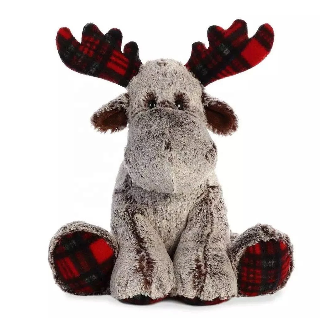 2022 Best selling 30cm height customized soft moose plush stuffed toy for gifts