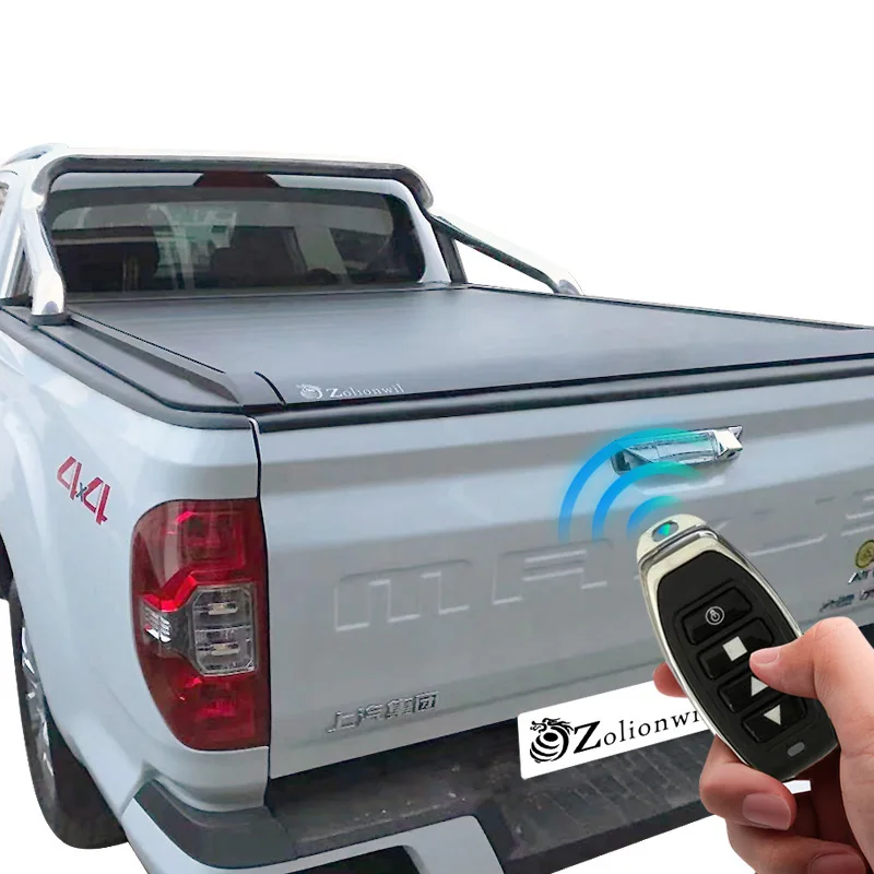 Zolionwil 4X4 Accessories Car Truck Pickup Electric Roller Manual Aluminum Alloy Retractable Tonneau Cover For Ldv Maxus T60 T70