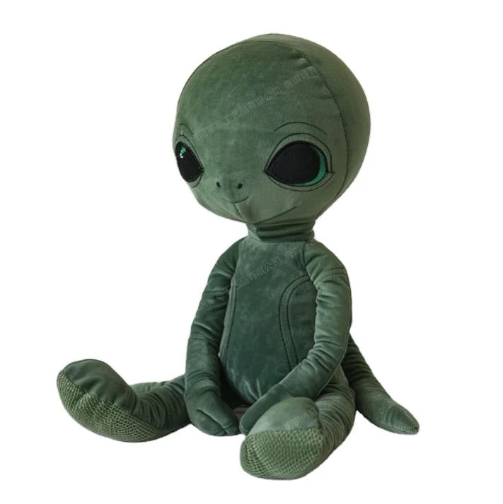 Customized Stock Wholesale Green Alien Plush Toy Stuffed Alien Doll Kids Soft Toy Alien Buddy in Space
