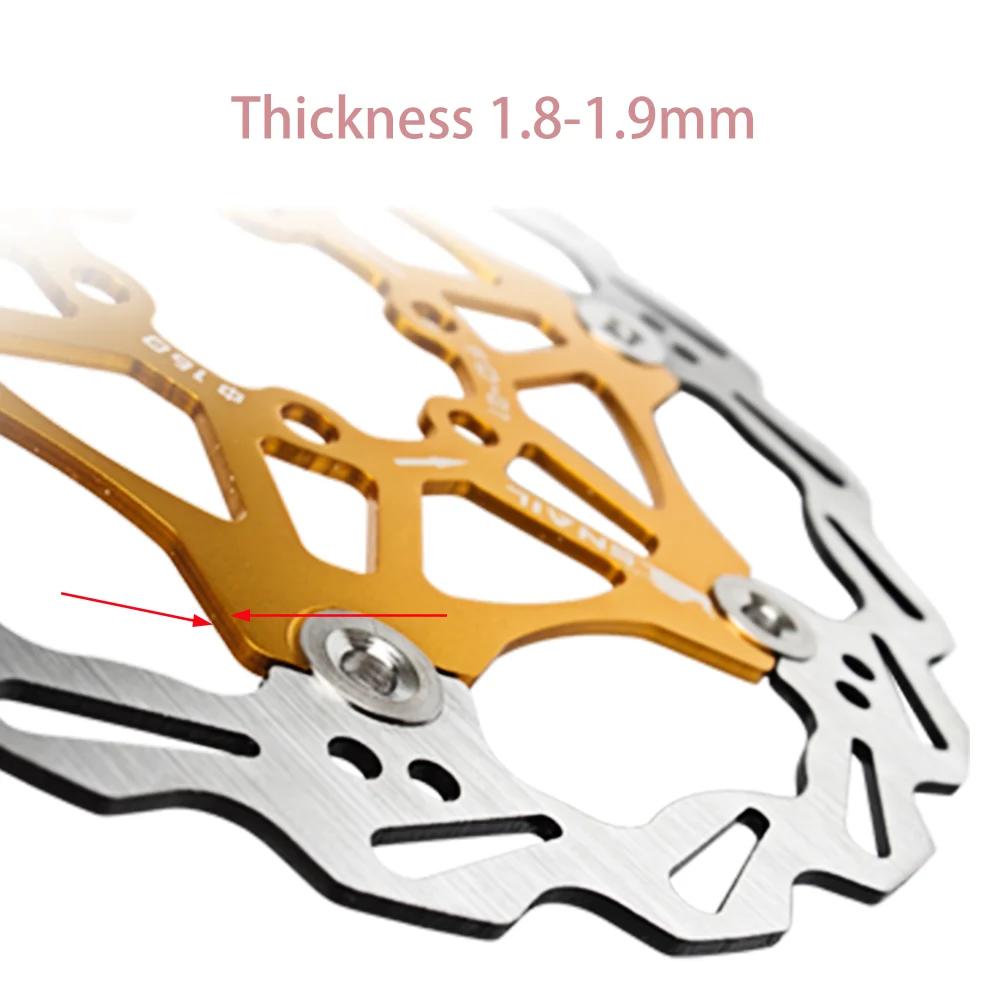 Aluminum Alloy Disc Brake Rotor MTB 160/180/203mm Brake Rotor Ultralight Strong Heat Dissipation Floating Disc Brake