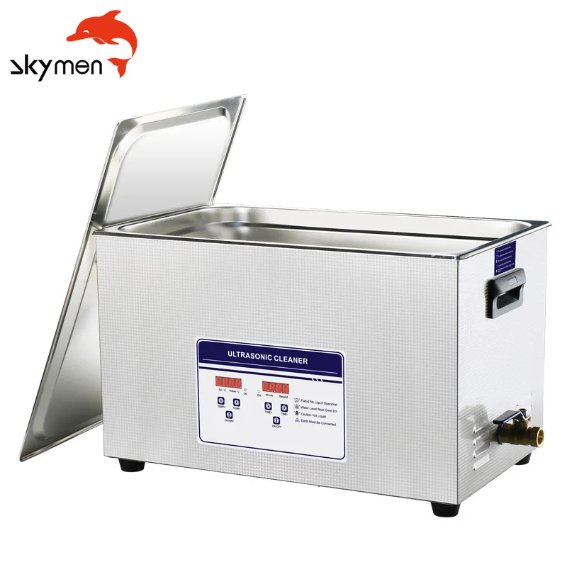 Skymen 100S 600W Цифровая промышленная лабораторная деталь Ультразвуковой очиститель 30L