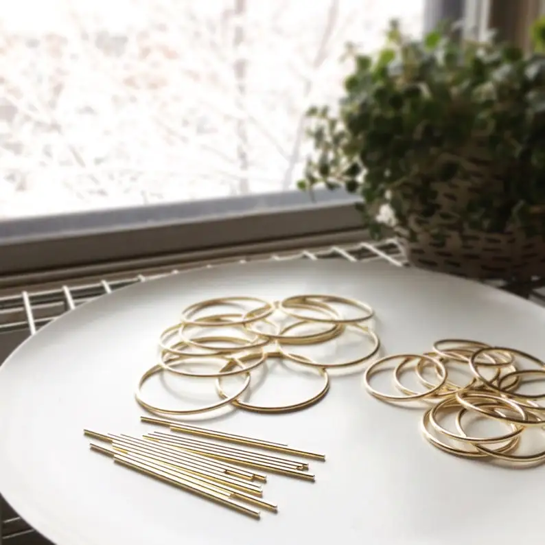 Simple Metal Hair Pins Geometric Round Barrette Minimalist Style Daily Accessories Hair Pin Clip