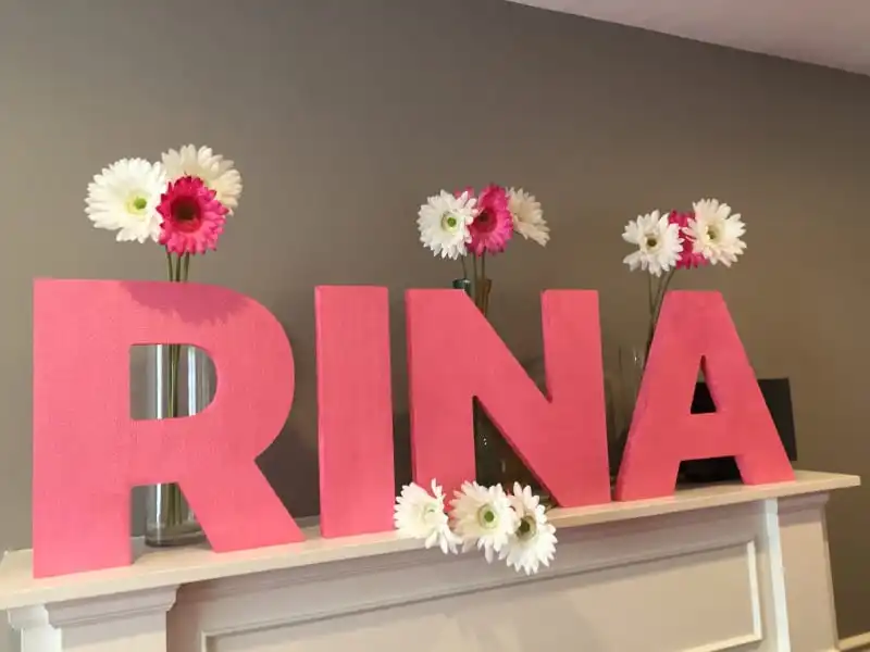 Custom Wedding Baby Shower 3D Foam Letters Table Logo Signs Numbers Birthday Word Characters Name Self Free Standing Large Event