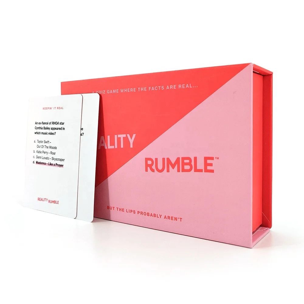 Magnetic Flash Cards Custom Printing Service Custom Logo Affirmation Card for Playing Games Made of Paper