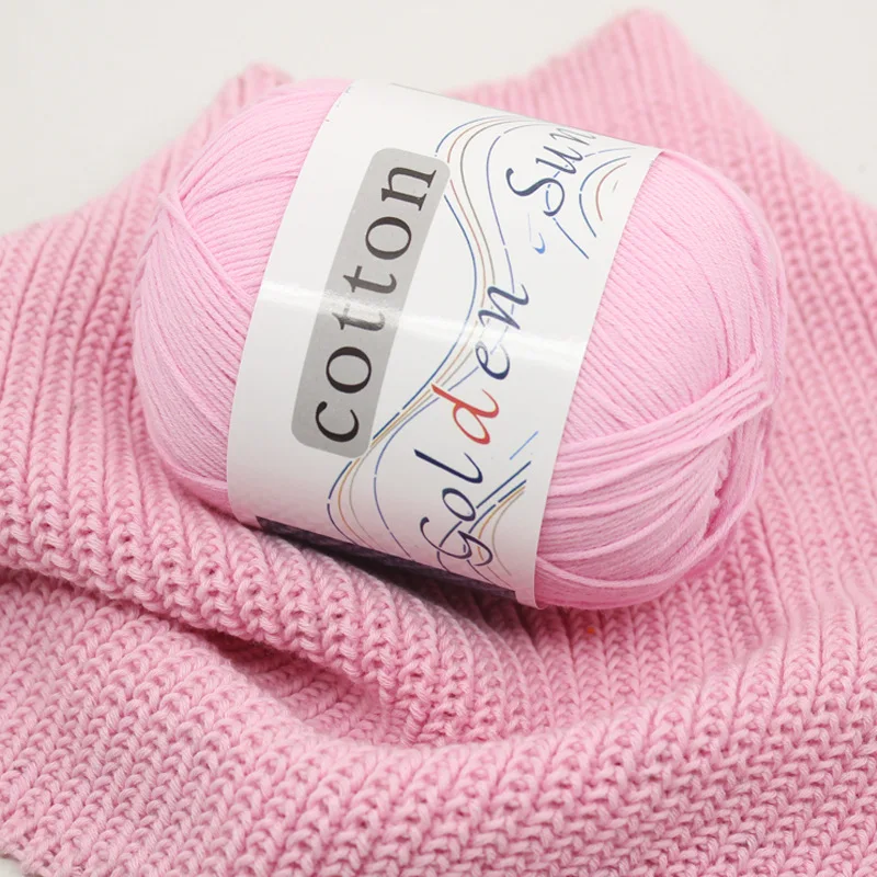  50g 8 strands 100% Cotton Yarn for Knitting Crochet Hand Baby Wool Lot