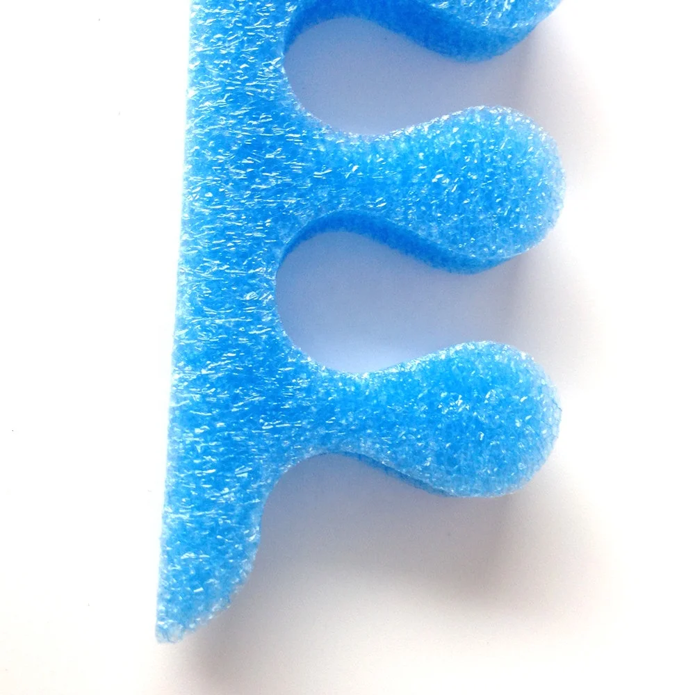 good quality toe separator new design 3holes foam toe separators for spa salon  nail beauty