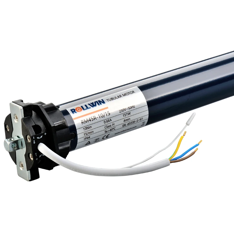 AC 100-240V Electric Roller Shade Tubular Motor Build-in Power Supply with Remote Control Compatible 1.5 Inch Shade Tube