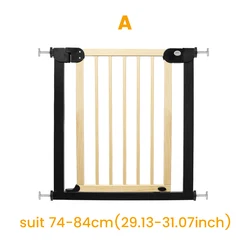 Chocchick ready to ship Metal Indoor Patio Pet Dog retractable black safety use stair barrier baby gate extra wide 108 inches