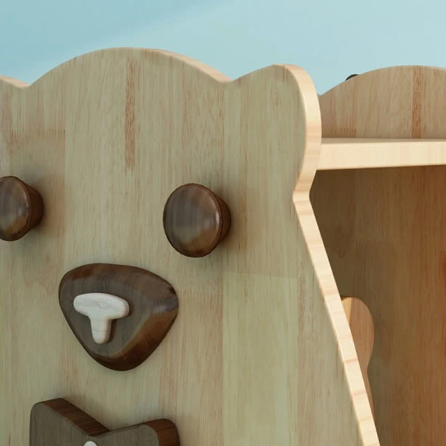 Деревянная вращающаяся книжная полка, напольный книжный шкаф 360 градусов для детского сада, полка для книг с рисунками, полка для хранения игрушек, Дубовая полка