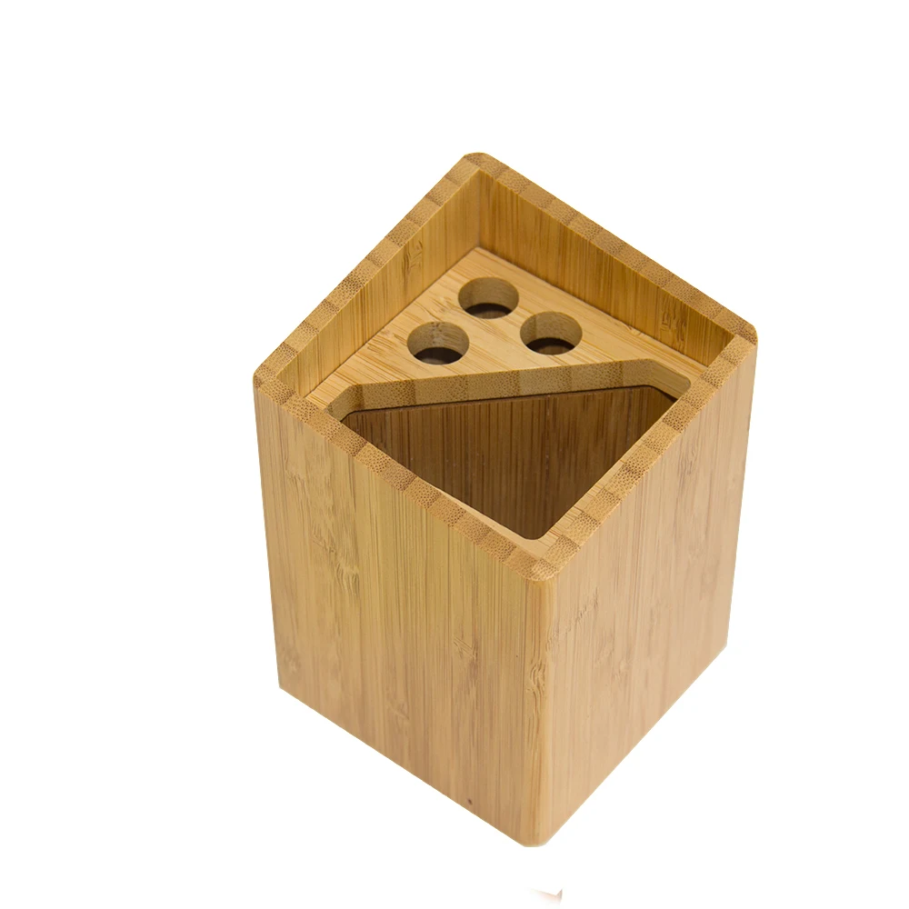 Высококачественный бамбуковый органайзер для офисного стола, канцелярские принадлежности, держатель для карандашей и ручек