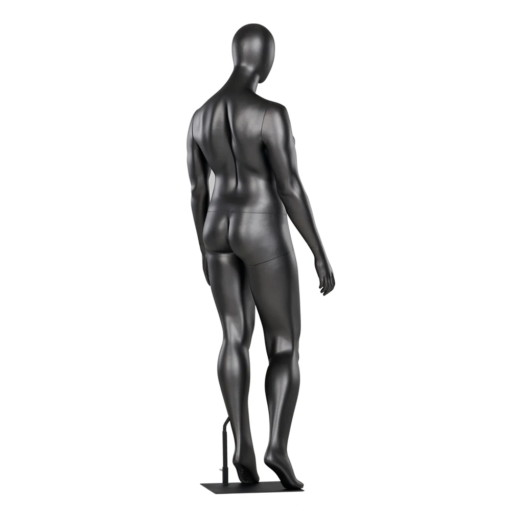 Black Color Fat Female Full Body Mannequin Plus Size Display Mannequin Standing Full Body Mannequin