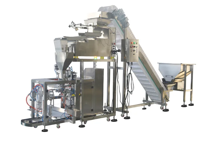 Weighlin tabletop triplex vibrator 1head weight filler scale machine dry fruits gummi candy chips cherry tomato