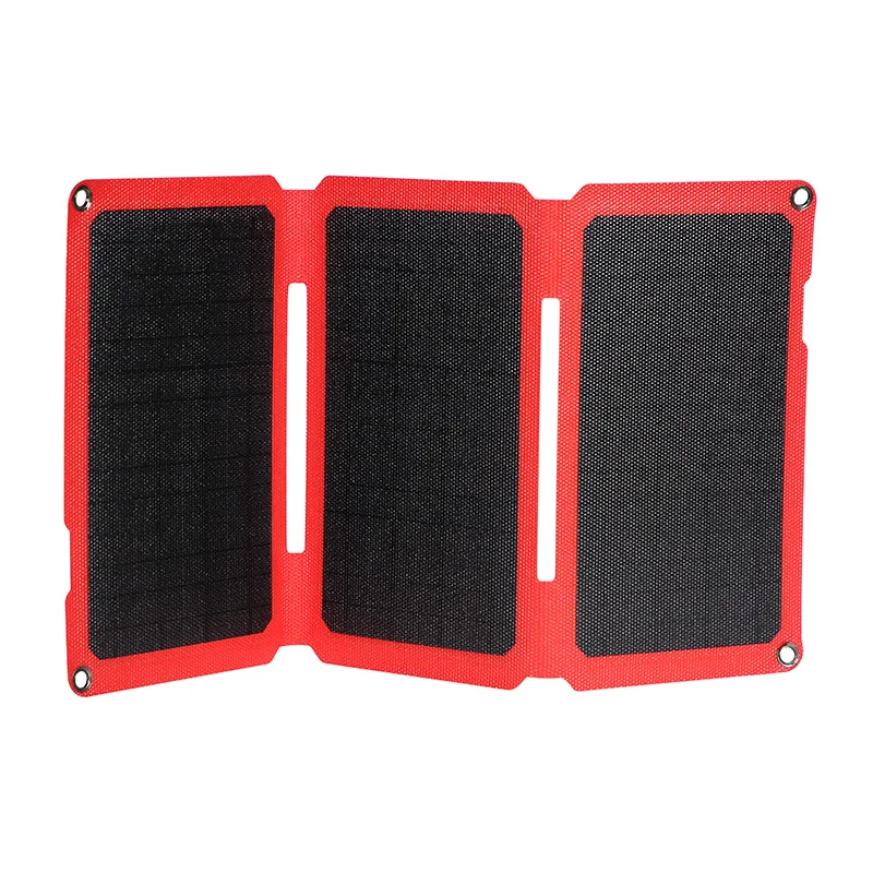 24w Foldable pocket solar charger kit, Dual USB 5V 24W ETFE film Portable solar charger