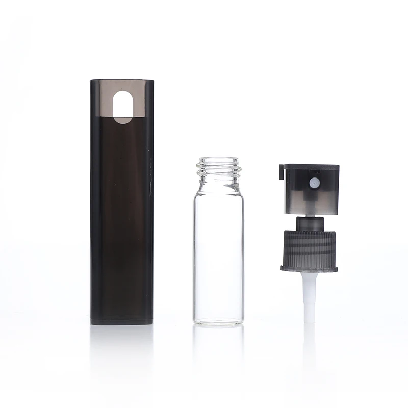 Hot sale 2ml 3ml 5ml perfume tester vial clear glass 3ml perfume bottle with gold sprayer