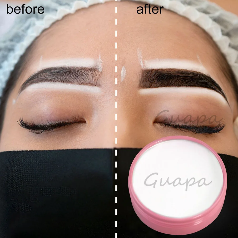 Customized Microblading Eyebrow White Paste Tattoo Brows Permanent Makeup Mapping Paste For Brow Lip Shape Position Marker Tool