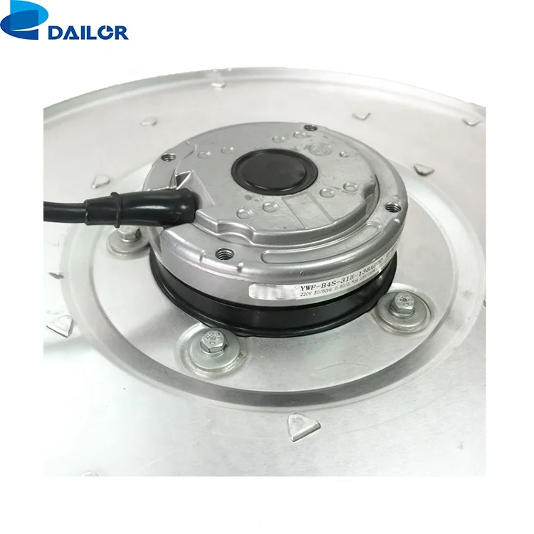 133mm AC/EC/DC External Rotor Motor Powered Backward Curved Centrifugal Fan