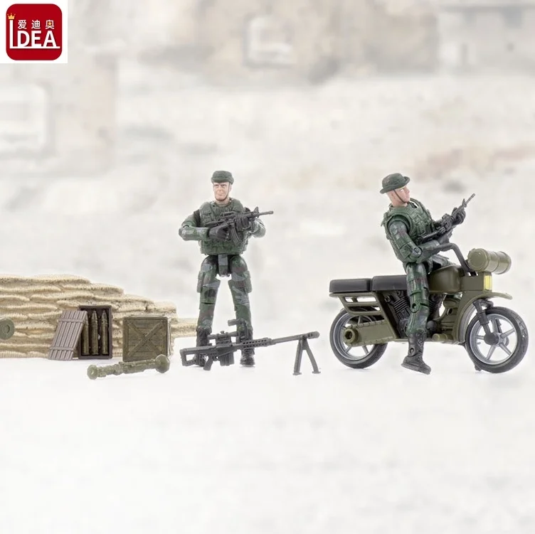 hot sale cheap price children  small plastic military toy kits soldier and military vehicle set toys
