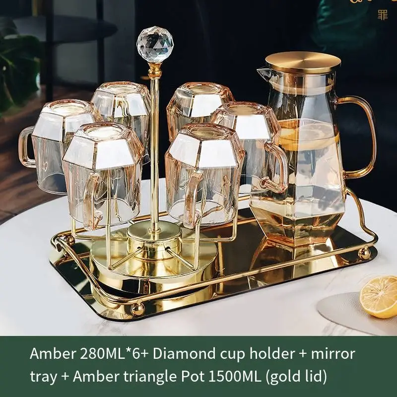 Everyday Glass Cup and Mug with Handle American Style Design for Tea and Coffee for Presents