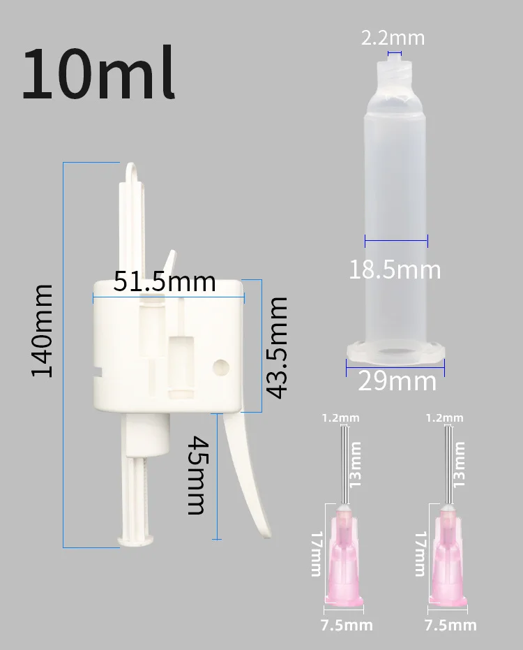 10CC Solder Paste UV Mask Oil Booster Manual Syringe Structural Adhesive Glue Gun