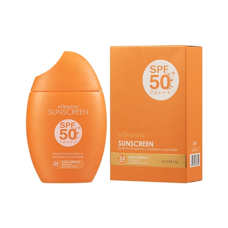KORMESIC Wholesale Sun Screen Cream Spf 50 Private Label Organic Facial Whitening Uv Sunblock Cream Korean Sunscreen Sp
