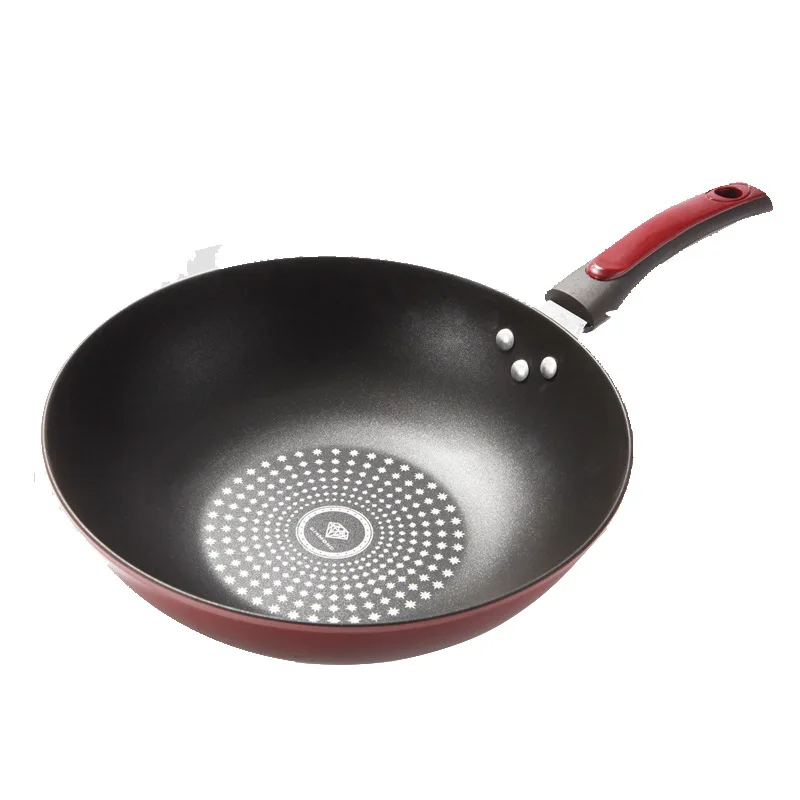 Non-Stick Kitchen Cookware Set Golden Pots and Pans-3-Piece Set Nonstick Wok Soup Pot Milk Pan flying pan