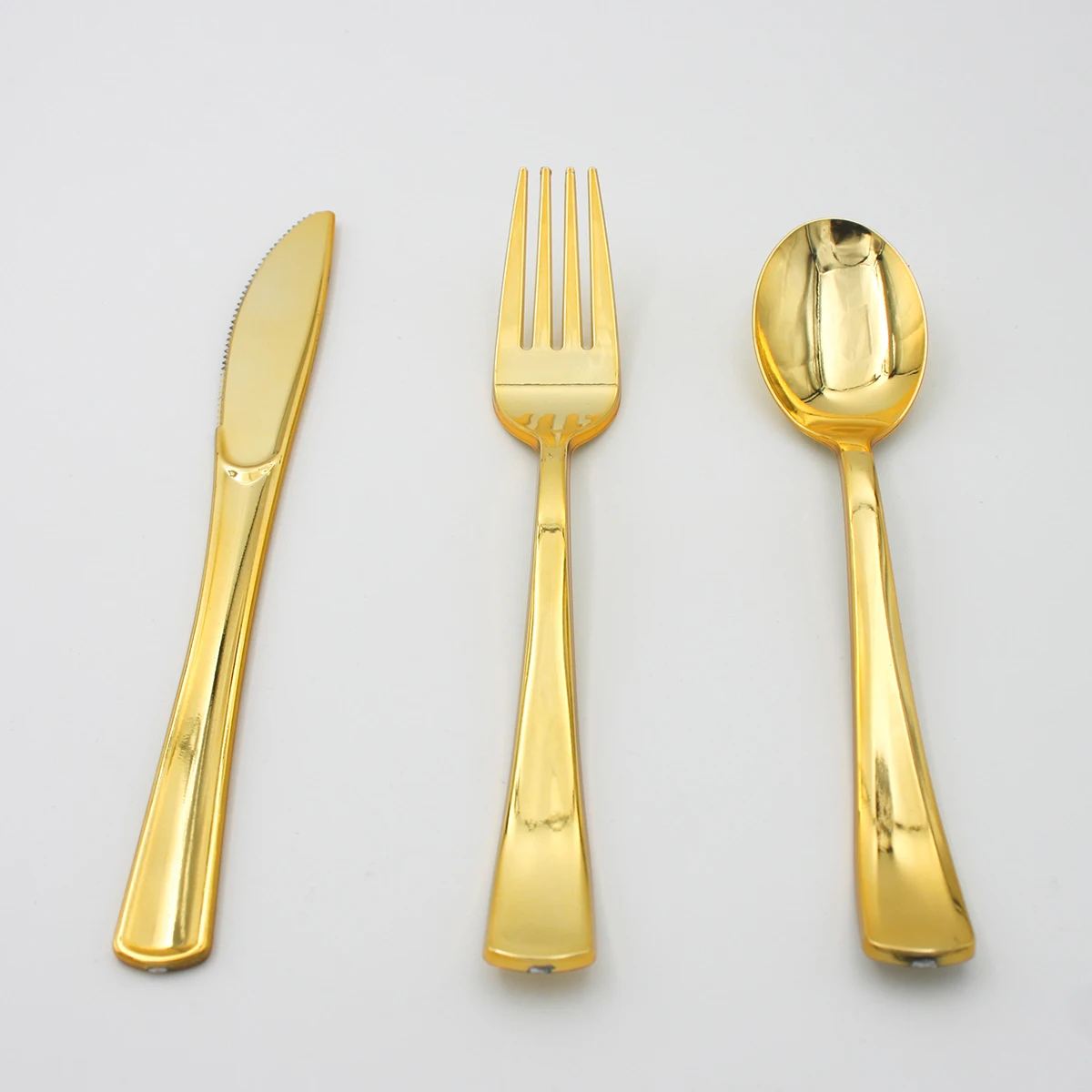 Solid Color Foil Gold Party Set Paper Cups Plates Straws Napkin Tableware For Birthday Party Decorations Supplies Or Custom