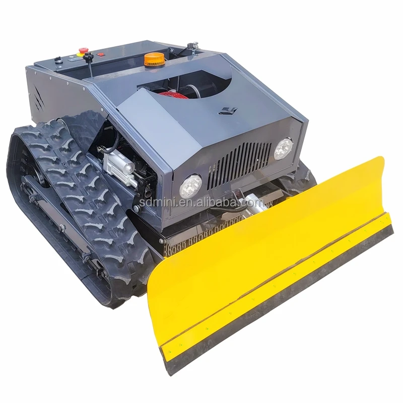 TADA Remote Control Mover Wireless RC Lawn Mower With Snow Shovel Blade