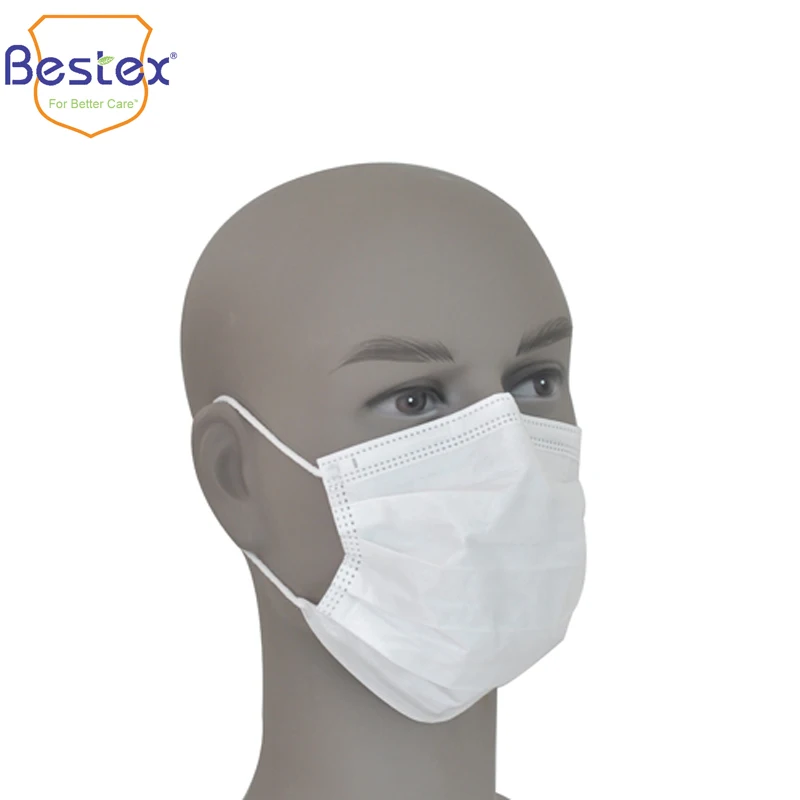 Wholesale Disposable 3 Ply Non-woven Fabric Facemasks  ASTM F2100 Level 2 Earloop Facemask Surgical Medical Face Mask