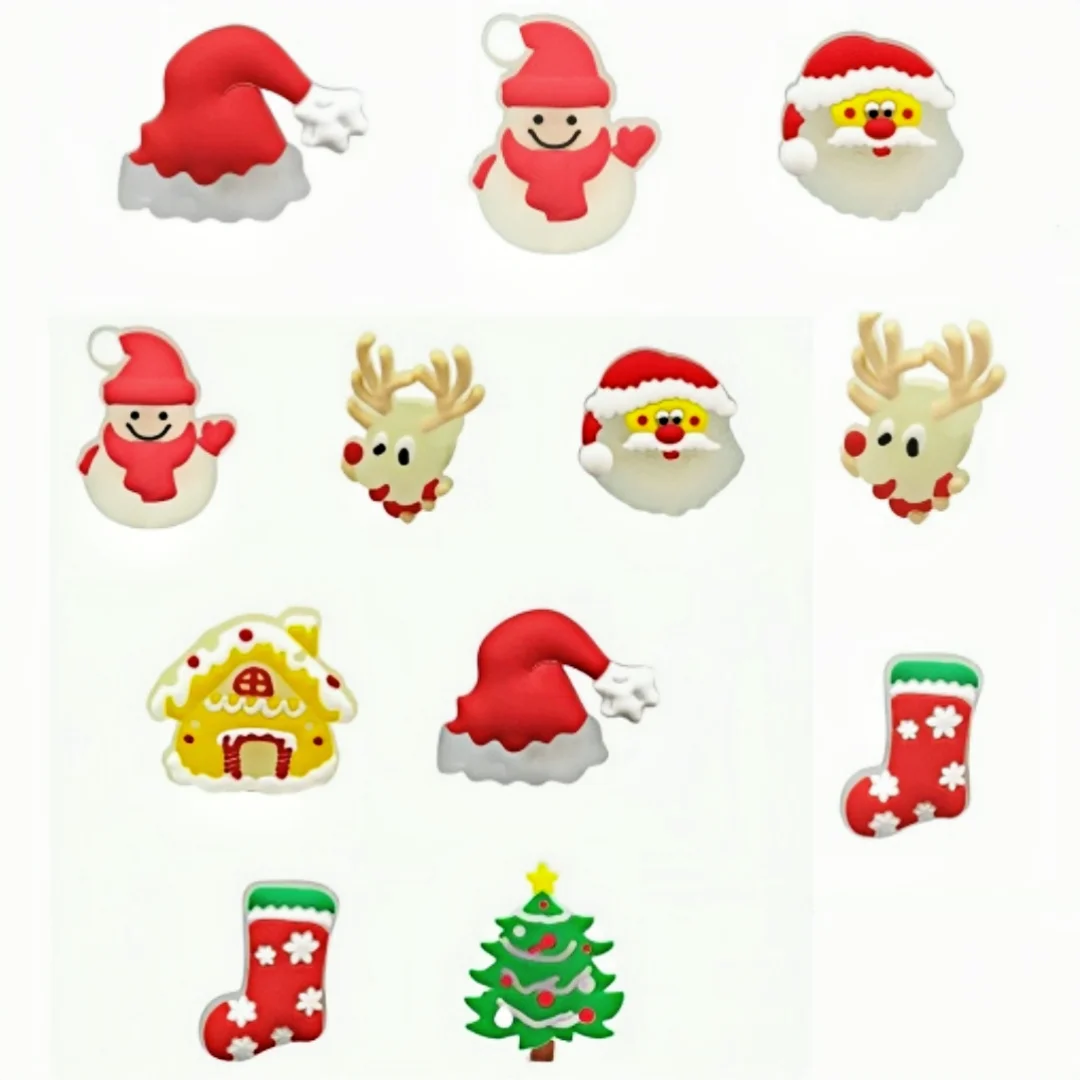 Wholesale New Luminous Cartoon Animal Wood Plug Shoes with Phantom Glows in Dark PVC Button Beach Shoes Decorations Buckle