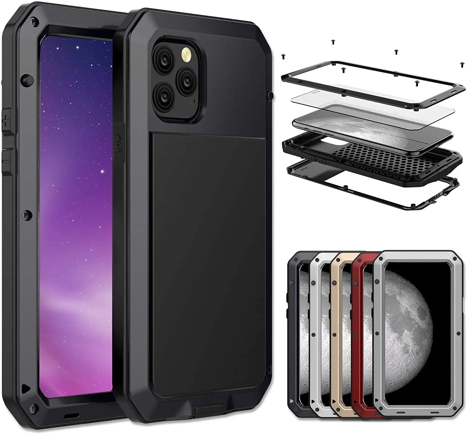 High quality cheap Full Body Aluminum Alloy cover Metal Protective Case  Anti-knock waterproof phone shell for iPhone