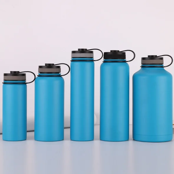 18oz 32oz 40oz 64oz Outdoor Double Walled Stainless Steel Vacuum Insulated Travel Hydrate Flask Water Bottle
