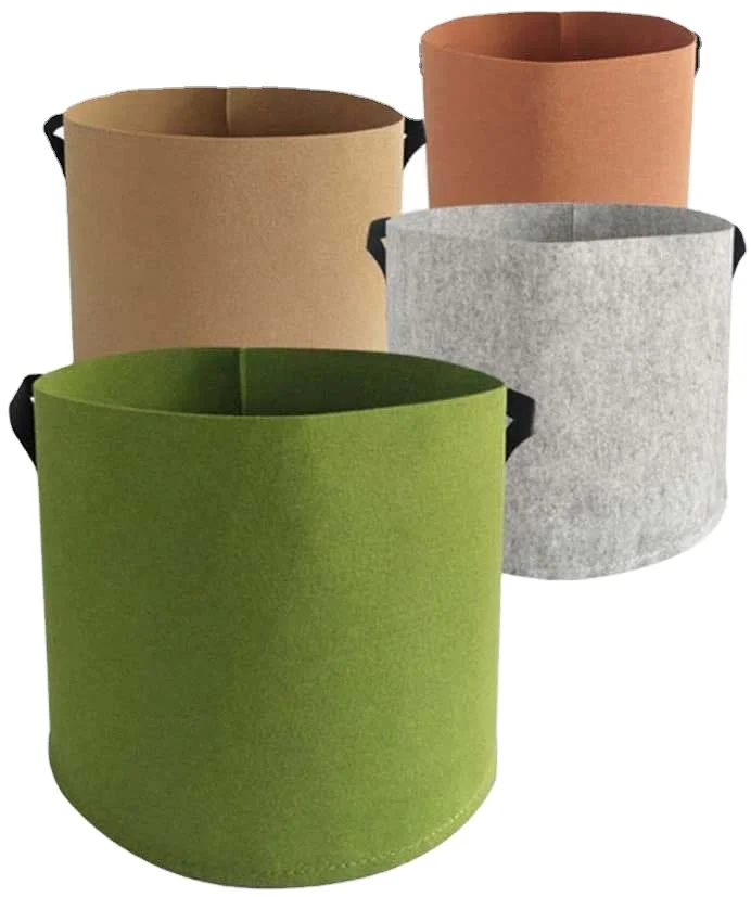 
Custom-made felt non-woven vegetables/fruits/flowers plant bucket 