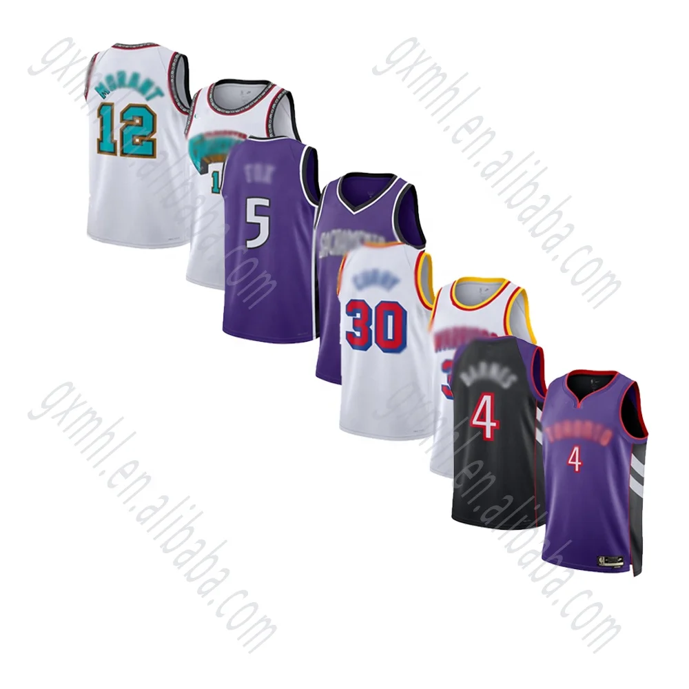 2024/25 Season New Arrival Thailand Quality Heat Pressed Barnes Ja Morant Curry Derozan Kawamura Bryant James Basketball Jersey