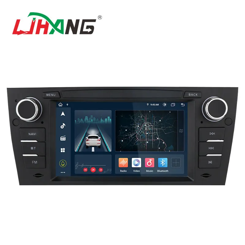 LJHANG touch Screen Android 12 4G+64GB car audio gps navi dvd player For BMW 3 Series E90 E60 CCC/CIC multimedia system