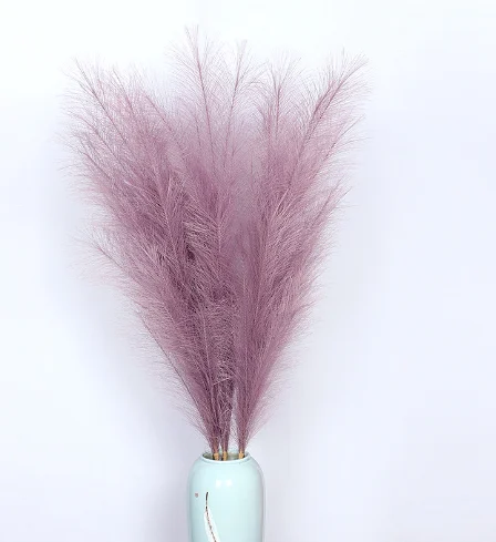 Fast Delivery Nordic Wind Flowerdesign 150CM Artificial Dried Pampas Grass For Wedding